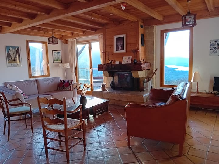 Chalet Familial Vue Lac, Sauna, Ski & Bien-être - Embrun