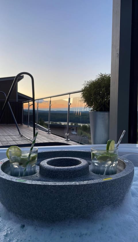 Exclusive cabin with infrared sauna and Jacuzzi