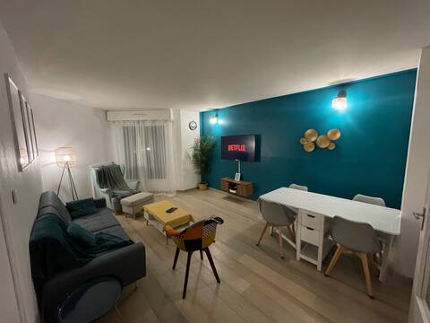 Comfortable apartment 30 minutes from Paris