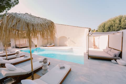 4* ground floor apartment with pool near beach