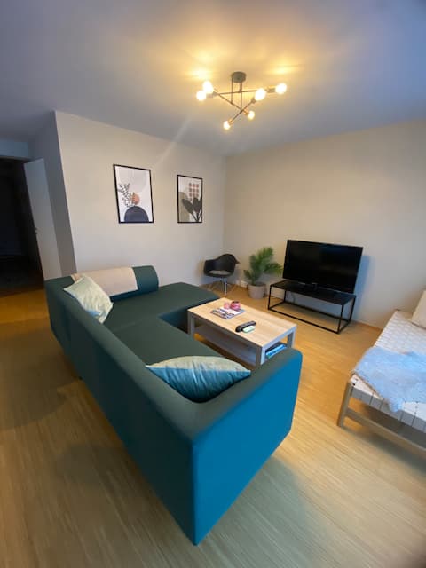 Top performing Airbnb: Central and family friendly apt. with parking in Søndre Tromsøya