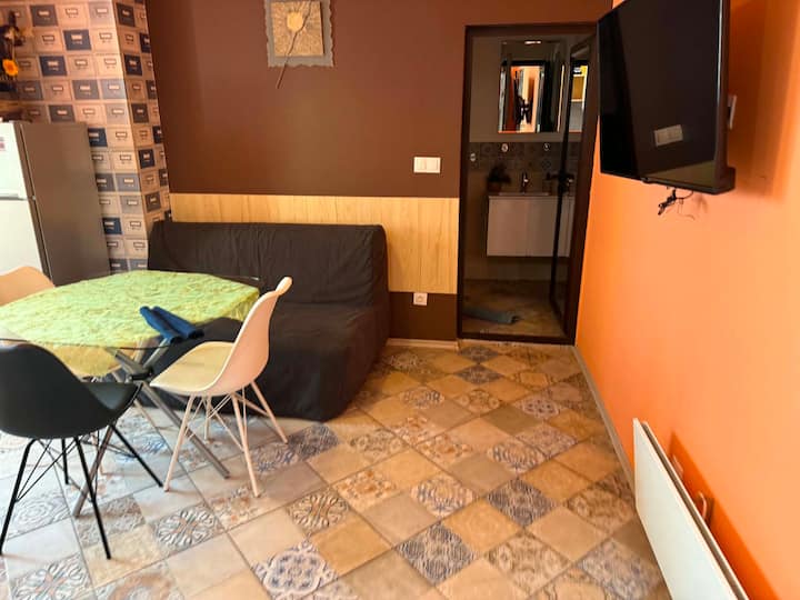 Stylish Orange Flat | Central & Metro - 索非亞