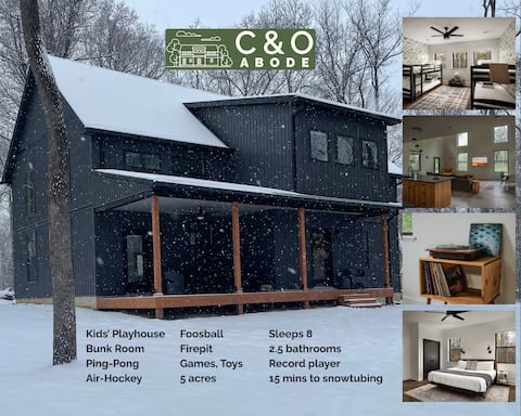 Modern Cabin/Heated Floors/Cozy Indoor Activities