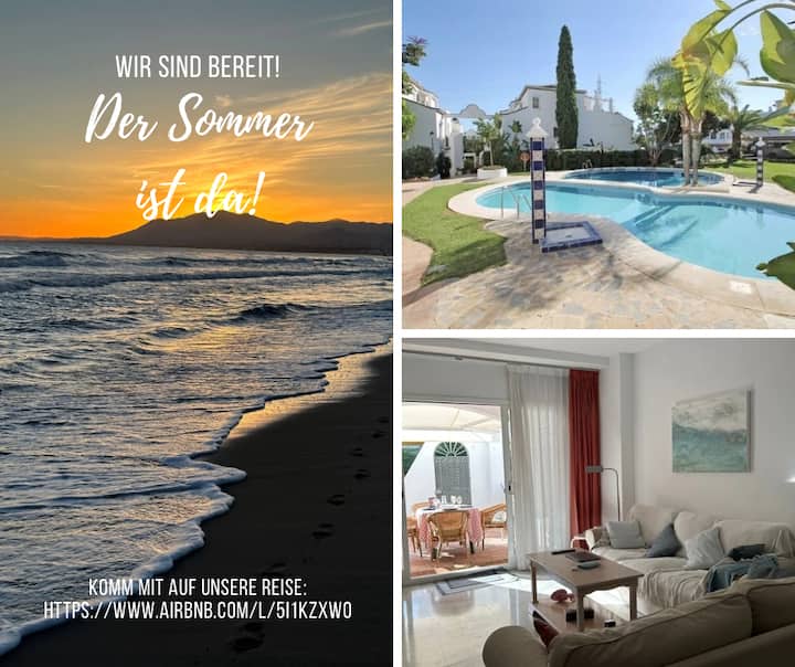 Beautiful Apartment With 2 Bedrooms / 2 Bathrooms, Air Conditioning, Terrace, Pool, Wifi - Golden Mile - Marbella