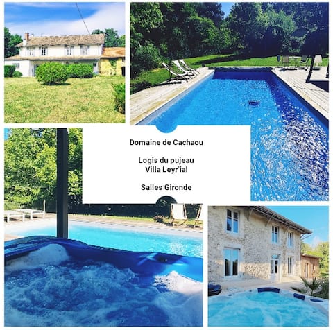 Domaine Cachaou 
Logis du Pujeau sauna&spa pool