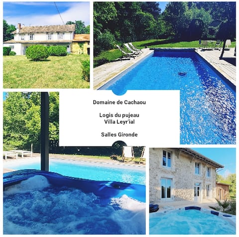 Domaine Cachaou 
Logis du Pujeau sauna&spa pool