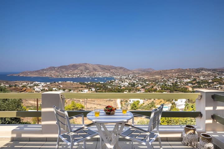 Stelios Korina Villa with Pool & Sea Views