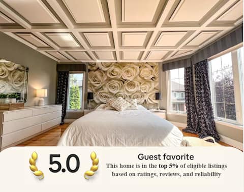 Designer Bright House with Beautiful Garden Oasis