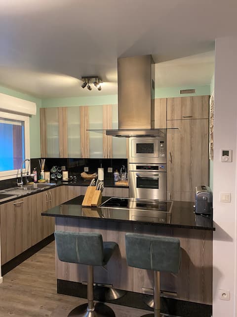 Cozy and bright apartment.