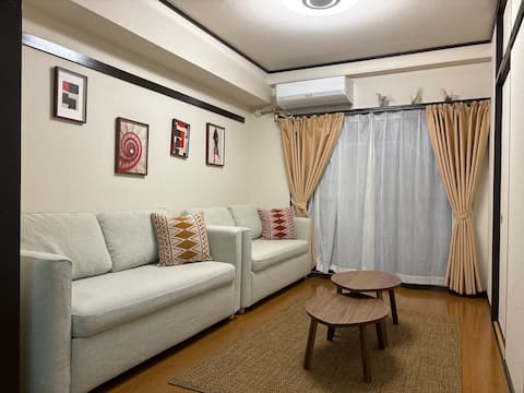 Keikyu Kawasaki Station 3 mins, JR Kawasaki Station 5 mins! 2 beds, 2 sofa beds, max 4 people, 47㎡