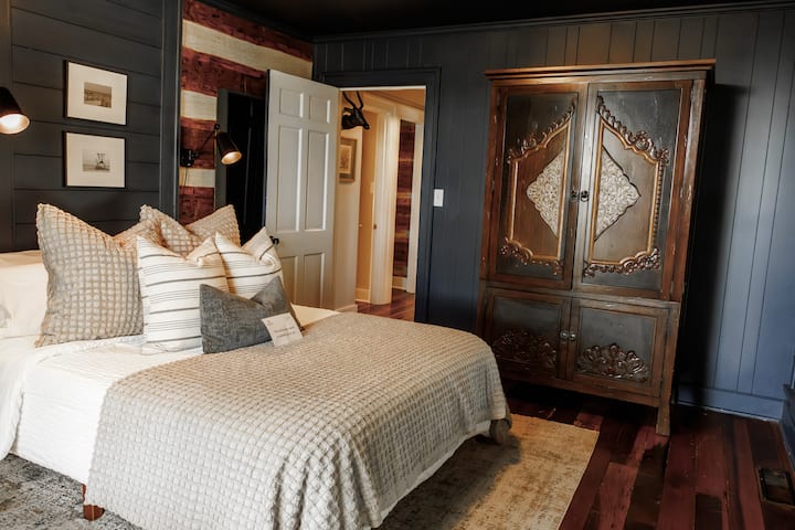 Cozy bedroom with beautiful wardrobe!