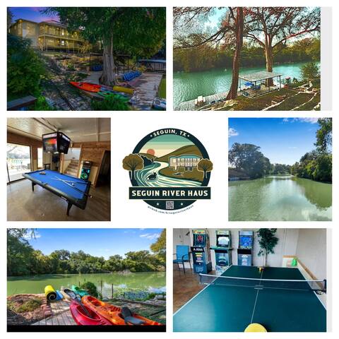 Seguin River Haus - Guadalupe Riverfront-Sleeps 20