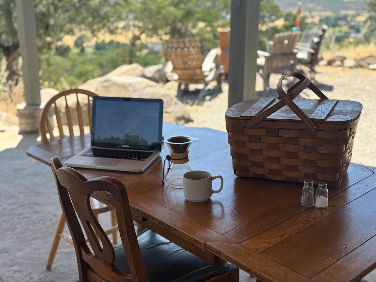 Office image 1 at Bohemian Belle Yurt in Hidden Valley Lake