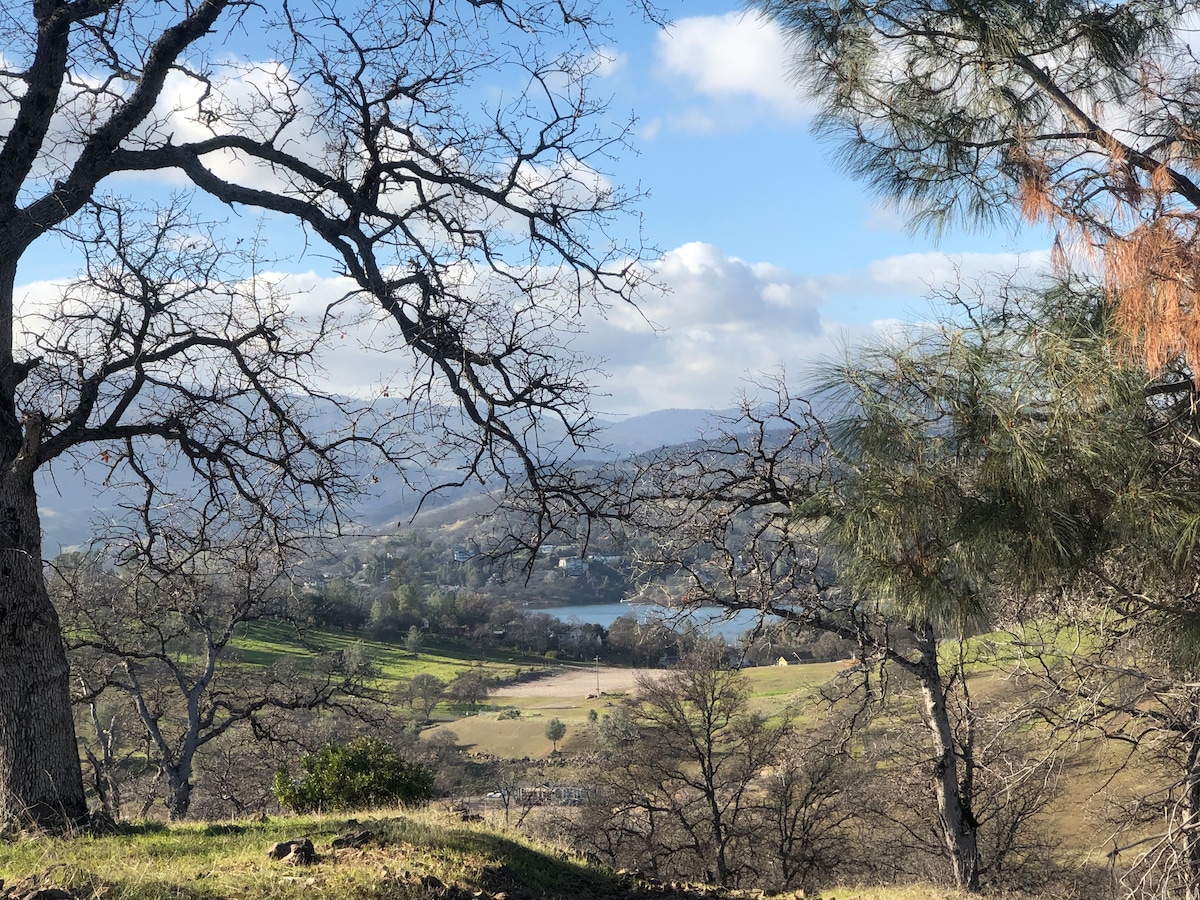 The secret and very hidden private Hidden Lake. You can walk to this view adjacent to our ranch, it's a nice. hike or off leash dog wal from the house and the view is breathtaking.