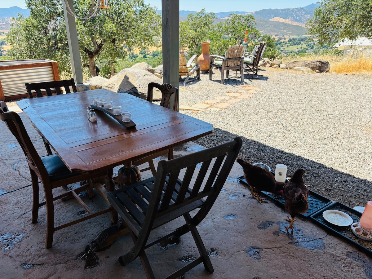 Patio image 3 at Bohemian Belle Yurt in Hidden Valley Lake
