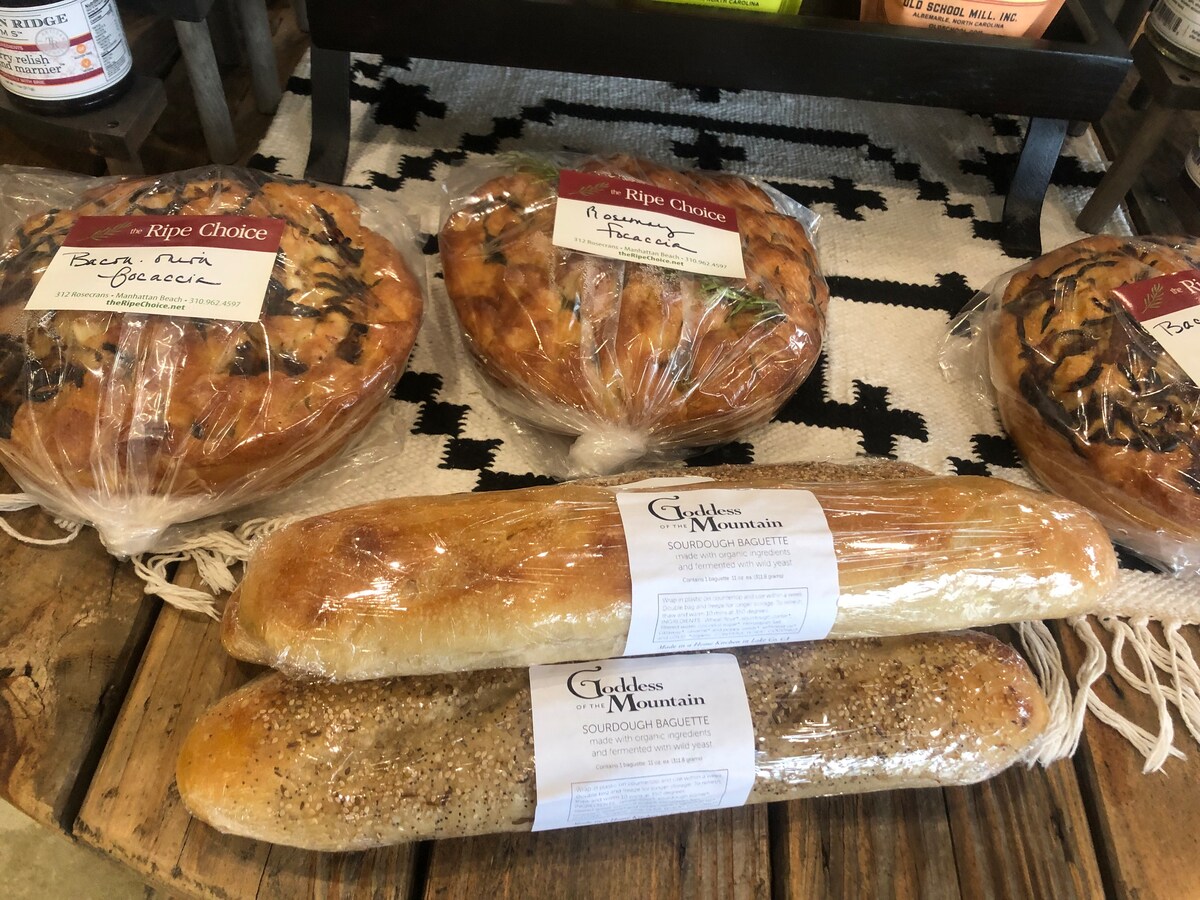 Local Breads at Mercantile in Kelseyville, a MUST see for wine tasting and buying farm to table foods from local makers. You will also find these breads at the farmer's markets and