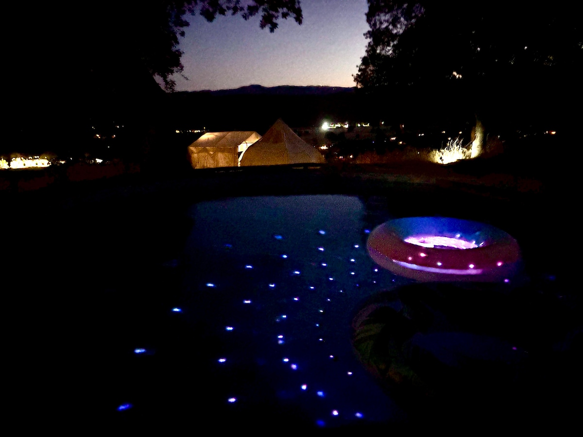 Pool image 2 at Bohemian Belle Yurt in Hidden Valley Lake