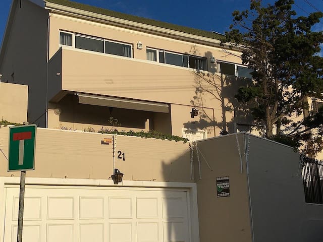 Top floor of home with sea views