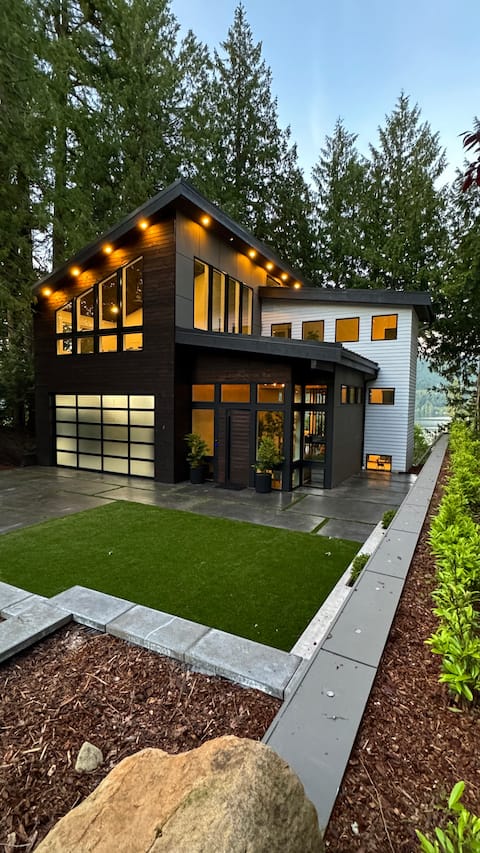 Brand new! Modern Lake Whatcom View home