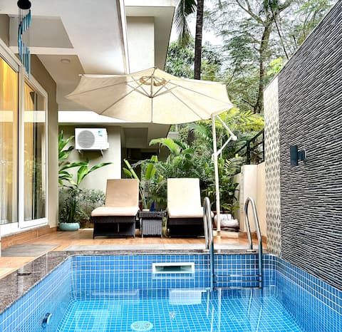 The Greendoor Villa - Varca, Pvt pool, near beach