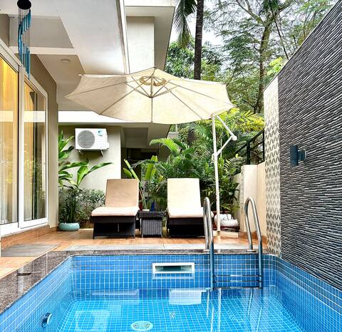 The Green Door Villa-Varca Beach (Private pool)