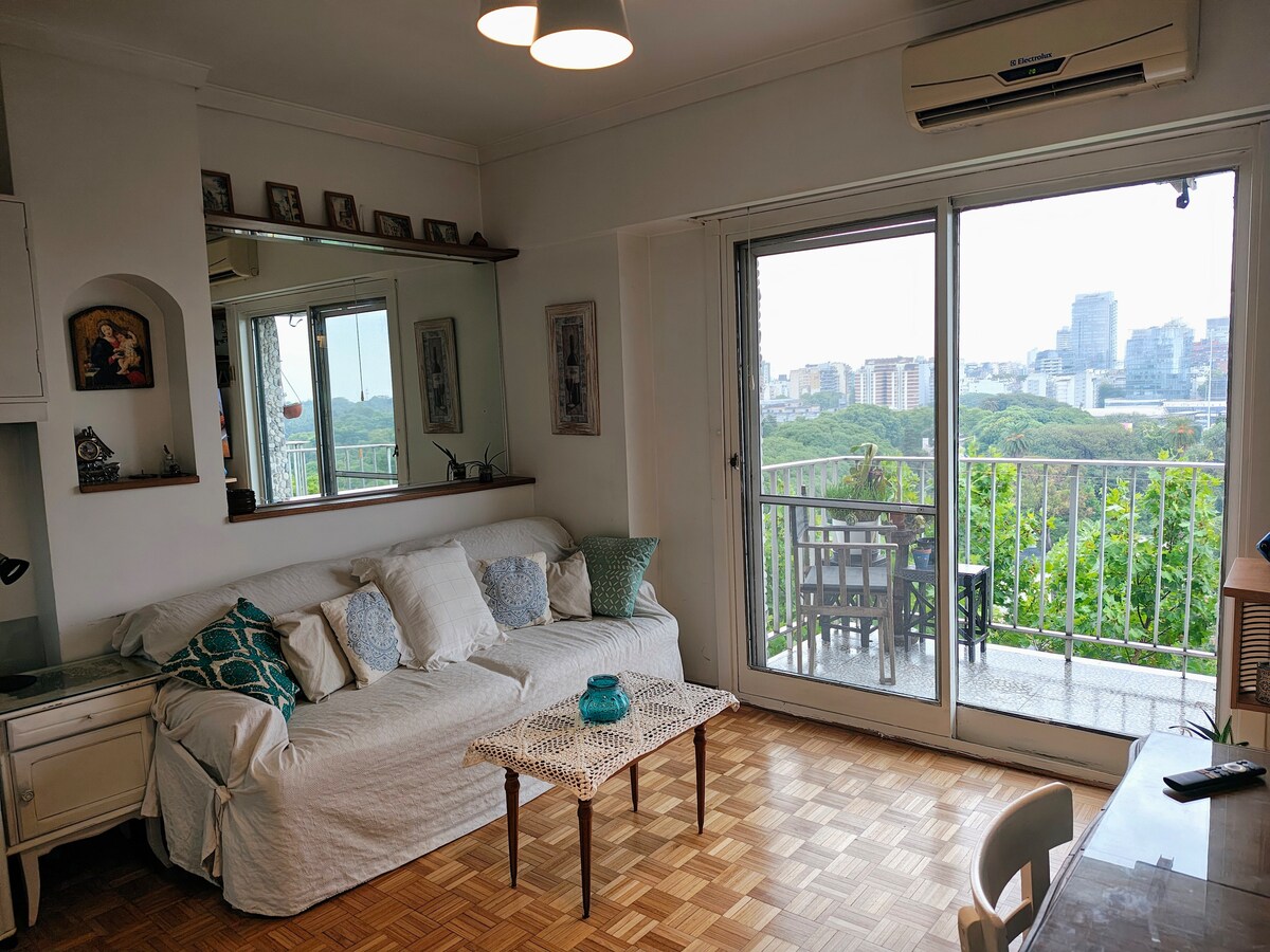 Departamento de 1 dormitorio en Palermo con vista a parques