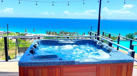 Ocean View/20 peoples Individual Rooms/Pool/Events