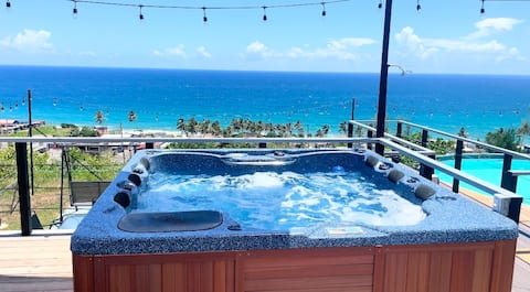 Ocean View/20 peoples Individual Rooms/Pool/Events