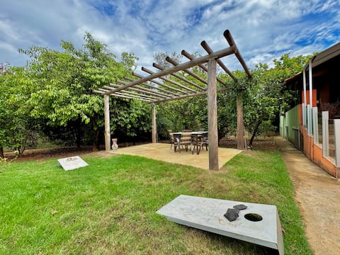 Site w/full leisure area and heated pool