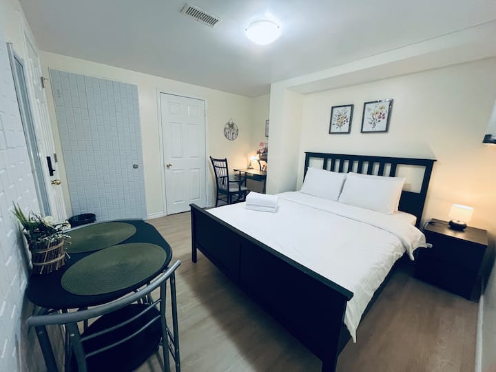 Room 3 | Elegant & Comfy, Shared Basement & Bath - Mississauga