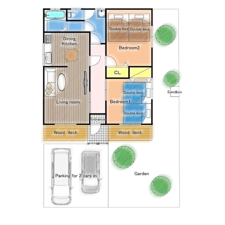 Surf & Golf! Family Stay, Walk To Beach, 3+n Off - Miyazaki