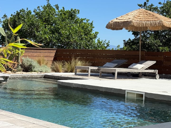 Logement Dans Villa Avec Piscine Chauffée Vue Mer - L'Île-Rousse