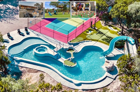 LAZY RIVER POOL•Pickleball•Arcade•16 acres!