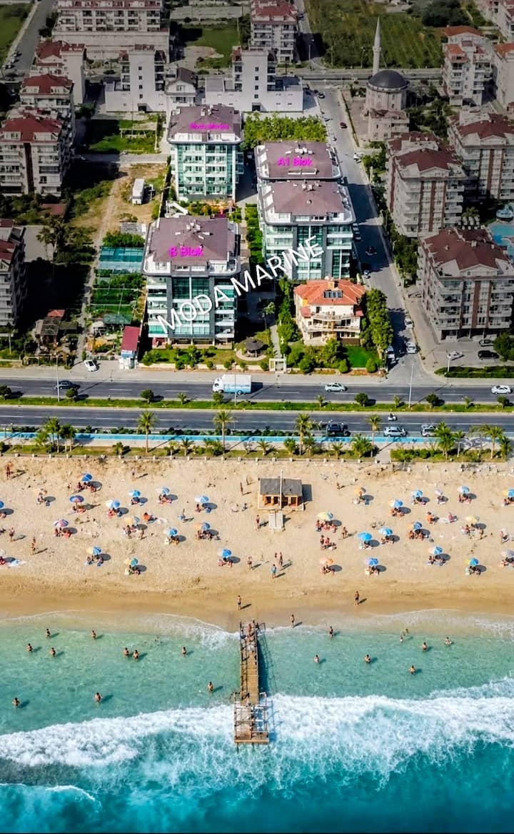 8 Sahilde Deniz Manzaralı Moda Marine Rezidans - Alanya