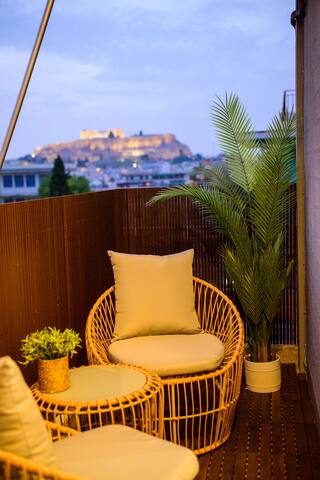Acropolis View with 2 Balconies • 2BR Apt