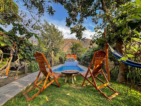 Eco Retreat with Pool & Fruit Orchard Paradise