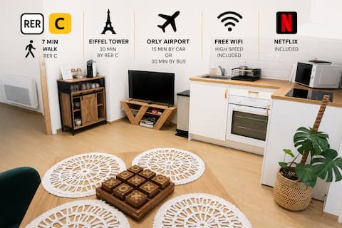 Cozy, new apartment, close to Paris & Orly airport