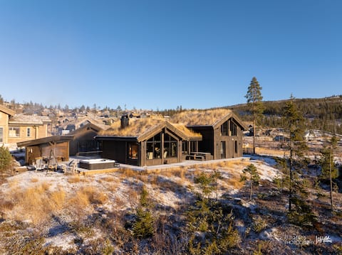 New cottage with jacuzzi, sauna, billiards and car charger