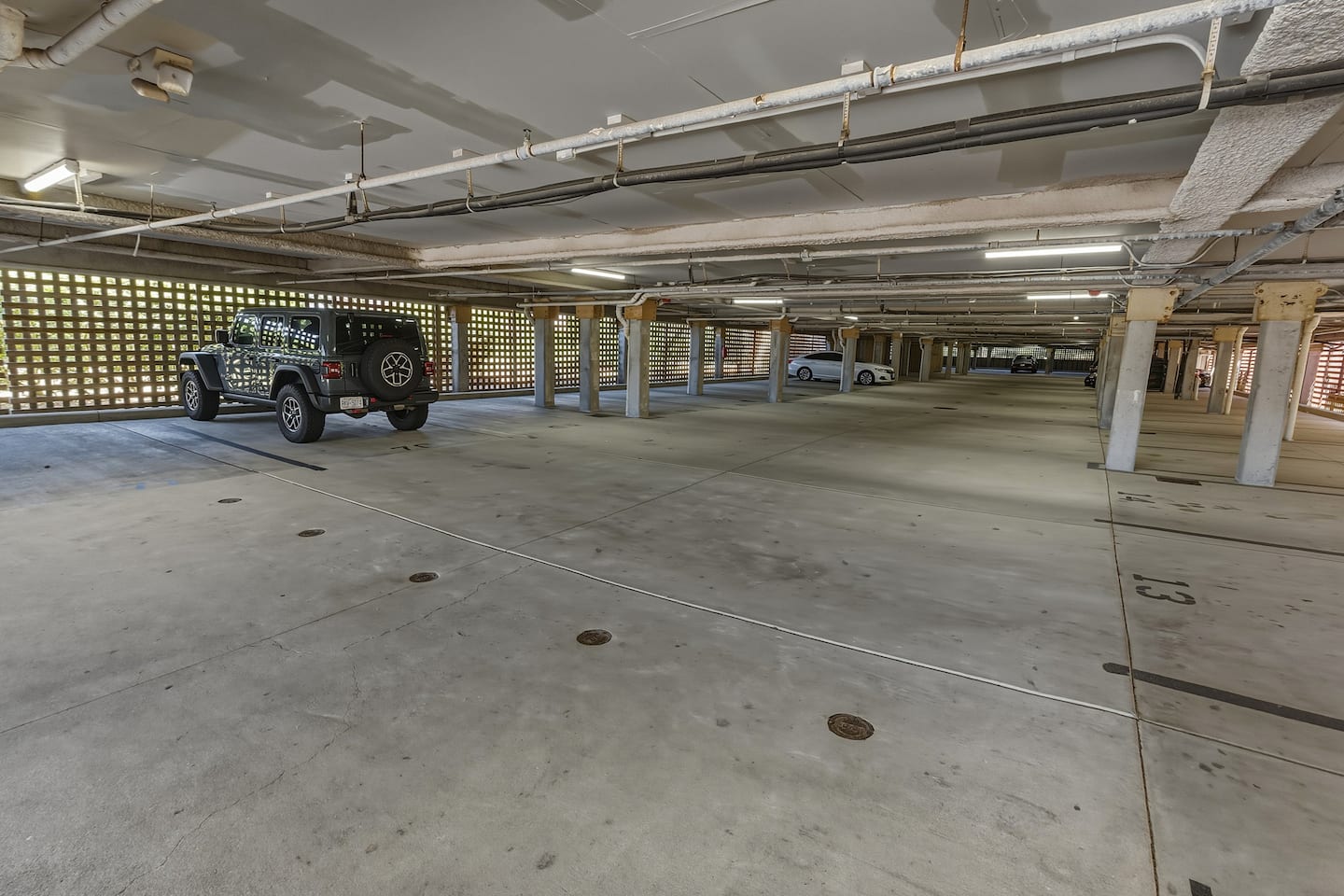 Find your spot in the covered parking garage. Your car stays shaded and secure the whole trip. One less thing to worry about at a beach destination.