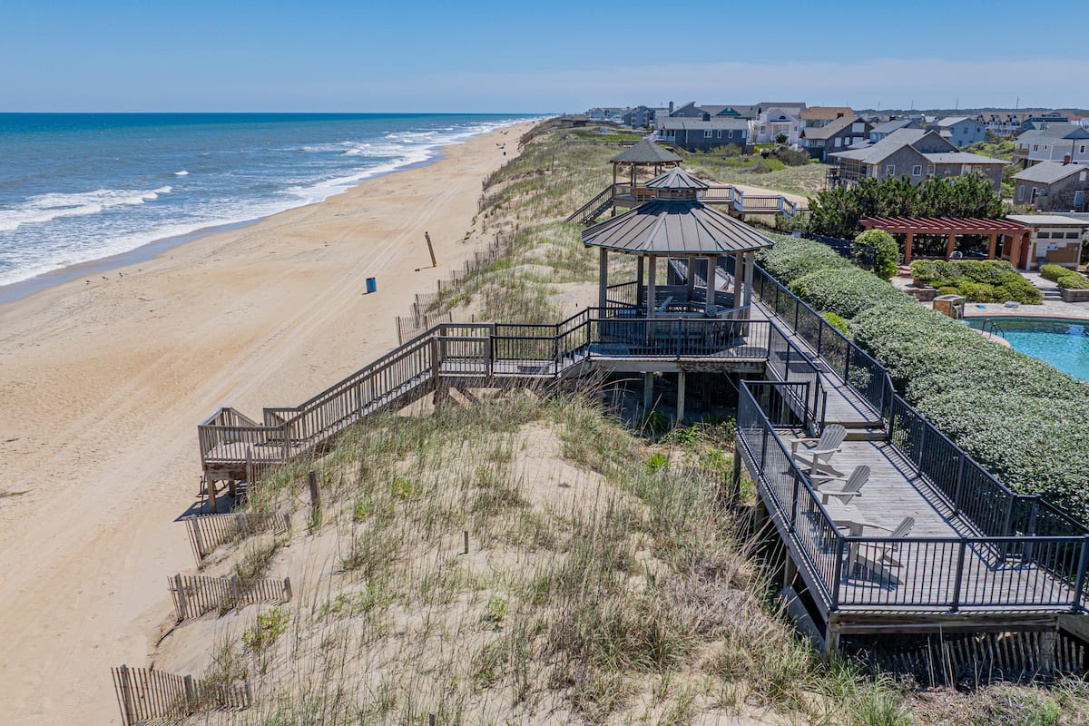 Endless stretches of Kill Devil Hills beach