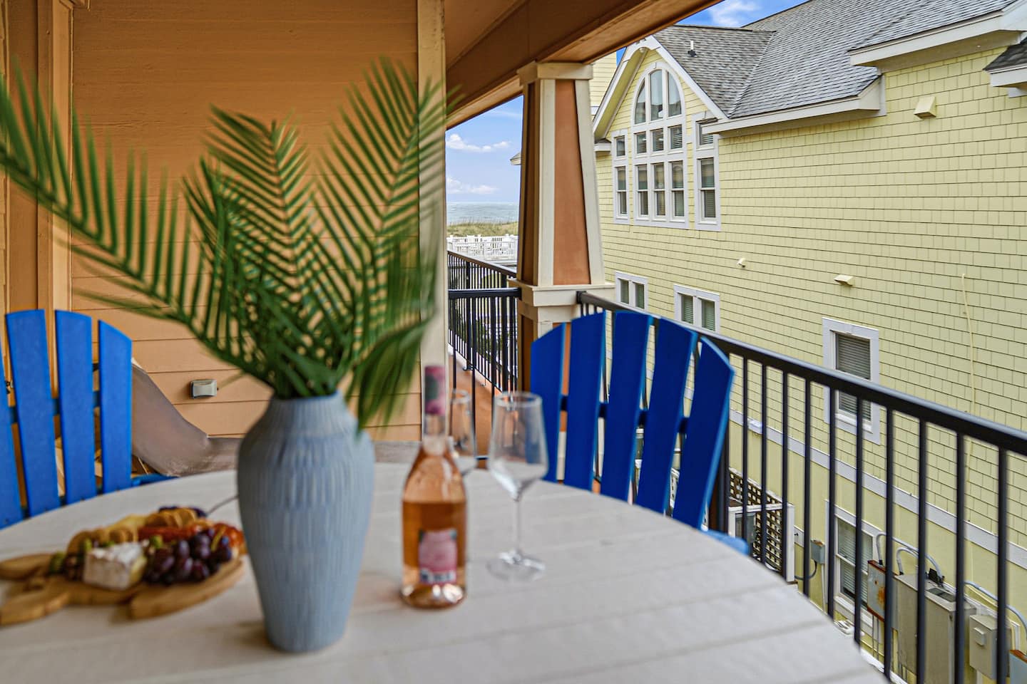 Start your day with coffee and ocean air from the private main living balcony with Partial Ocean views.