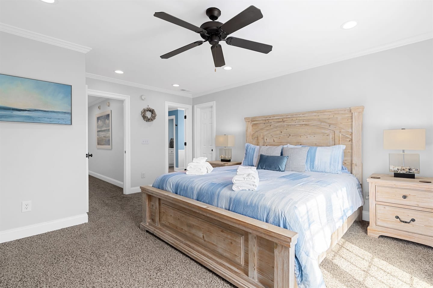 Step from the top-floor king suite onto your own balcony. The room worth racing everyone else to claim.