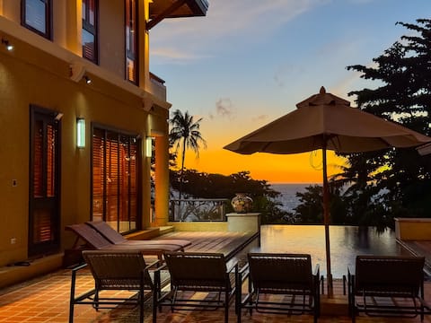 5BR Ocean View Pool Villa | Kata Beach Phuket