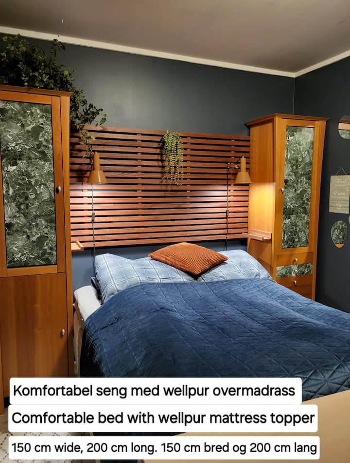 Dormitorio con cama doble