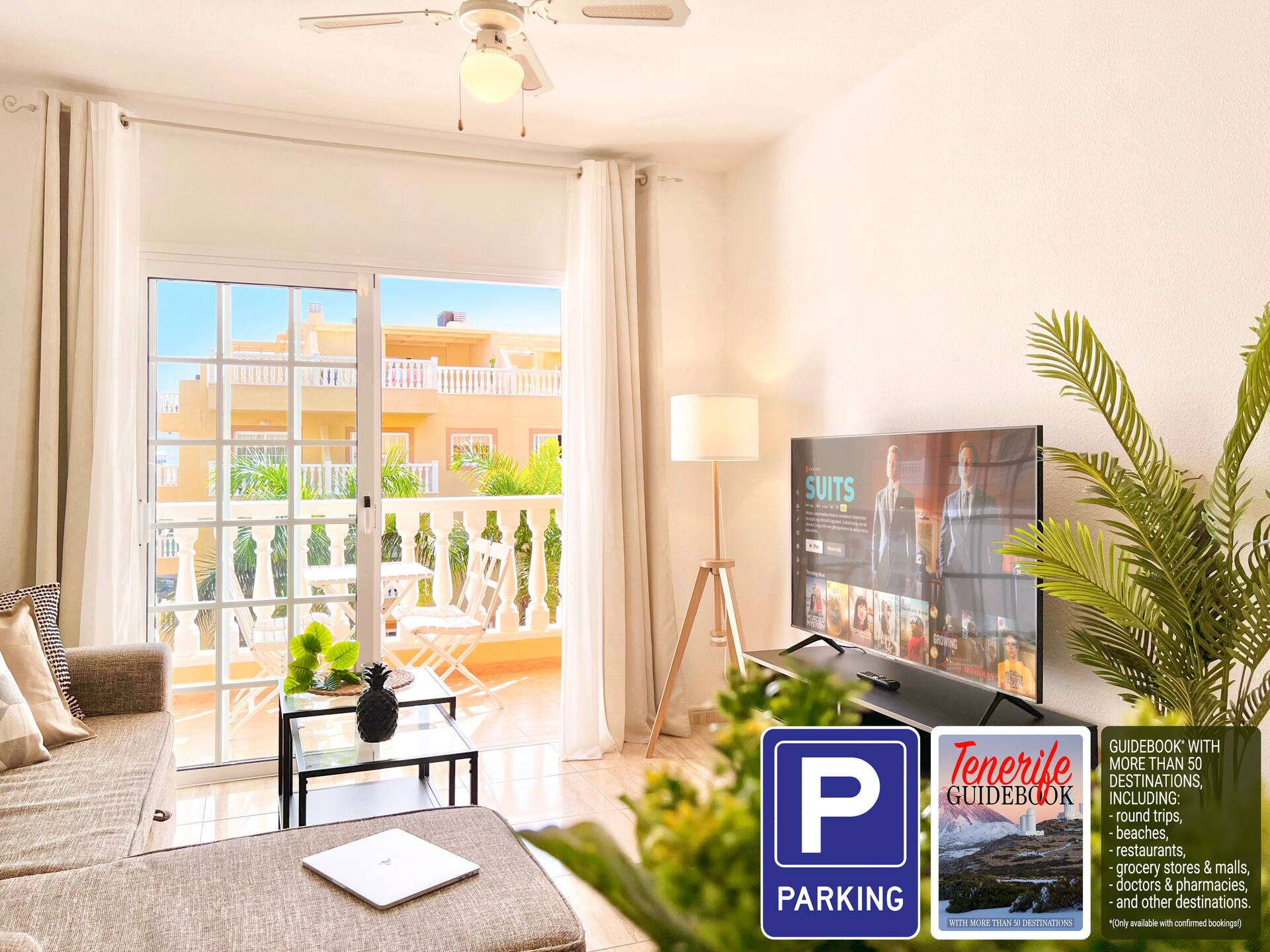 Light filled 2 bdr apt w/ heated pool and balcony