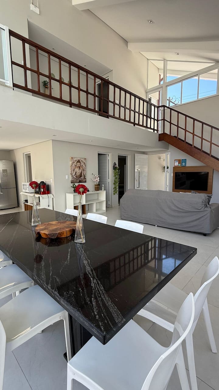 Casa Aquamarine: Nova! 1 Min Da Praia Das Toninhas - Ubatuba