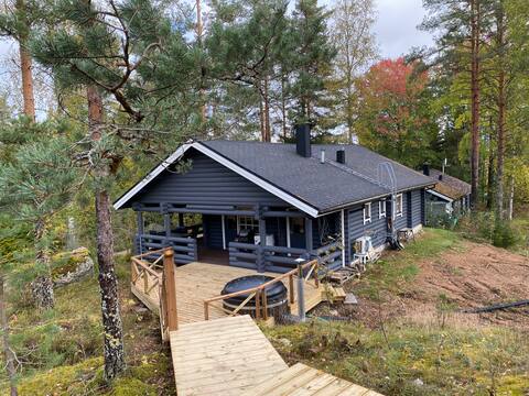 Spacious log cabin in a quiet location