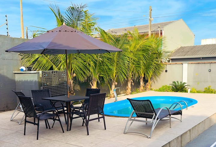 Casa A 60m Do Mar/ar Condicionados Qtos/ Piscina. - Matinhos
