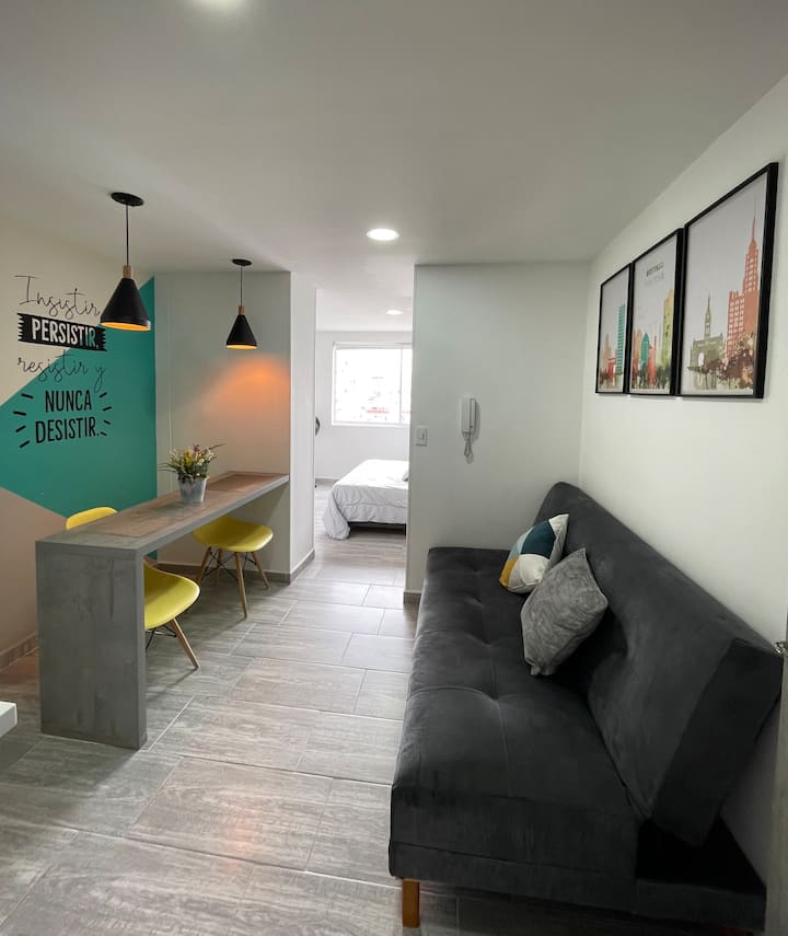 Apartamento Moderno + Jacuzzi Y Turco En Rooftop - Bucaramanga