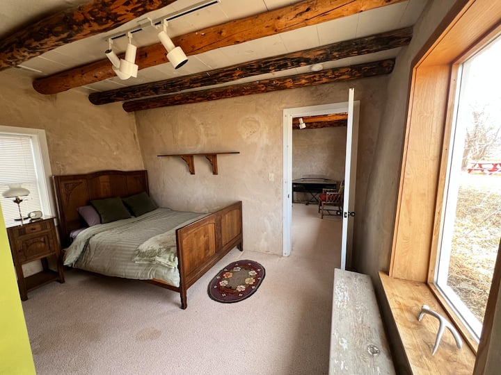 Full bed. This bedroom is accessed through bedroom 4.